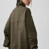 Hazy Pullover mit Stehkragen – Olive Tree