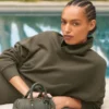 Hazy Pullover mit Stehkragen – Olive Tree