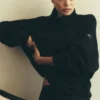 Hazy Pullover mit Stehkragen – Schwarz