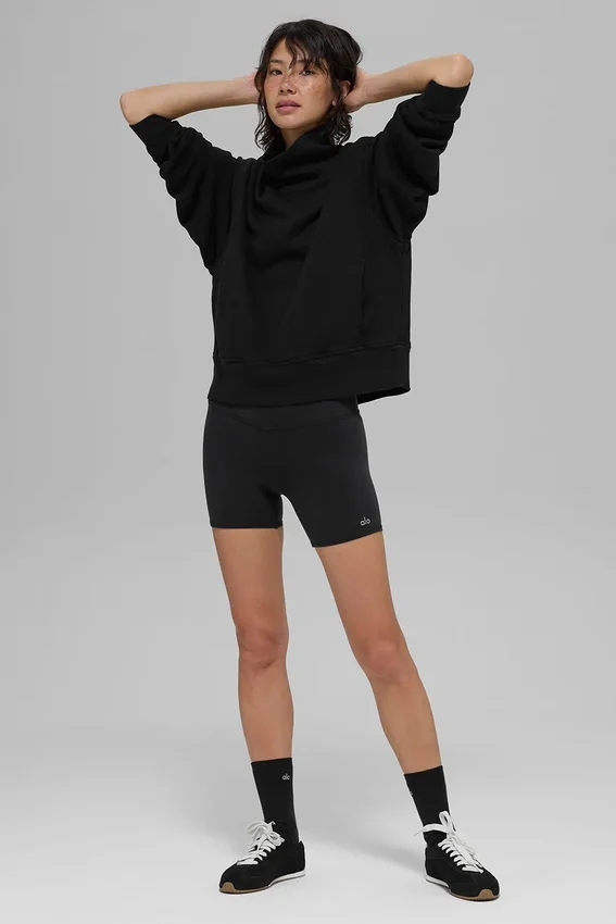 Hazy Pullover mit Stehkragen – Schwarz