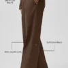 High Road Hose mit geradem Bein – Espresso