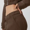 High Road Hose mit geradem Bein – Espresso