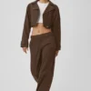 High Road Hose mit geradem Bein – Espresso