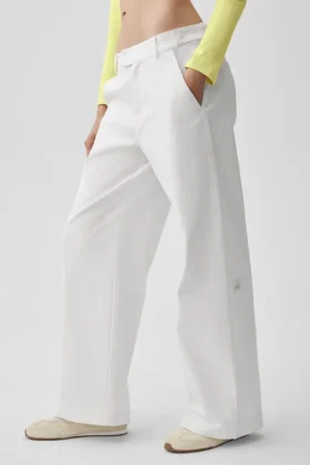 High Road Straight Leg Hose – Weiß