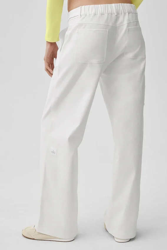 High Road Straight Leg Hose – Weiß