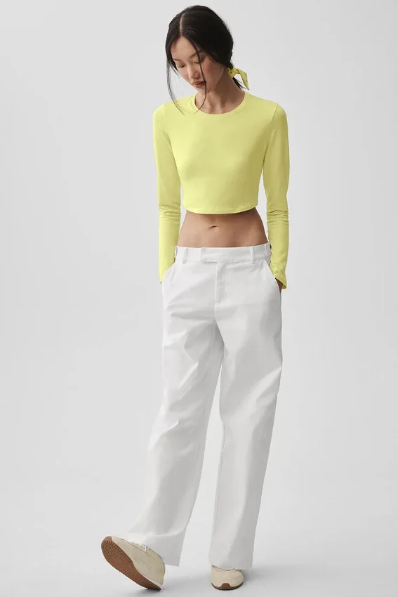 High Road Straight Leg Hose – Weiß