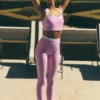 High-Waist 7/8 Better Together Leggings – Candy Heart Pink/Weiß