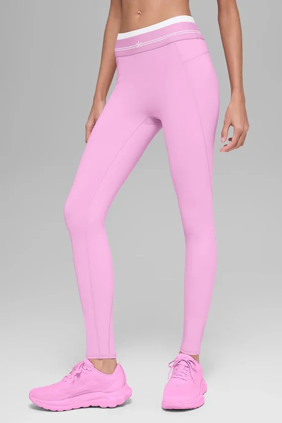 High-Waist 7/8 Better Together Leggings – Candy Heart Pink/Weiß