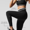 High-Waist 7/8 Better Together Leggings – Schwarz/Weiß