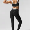 High-Waist 7/8 Better Together Leggings – Schwarz/Weiß