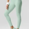 High-Waist 7/8 Better Together Leggings – Spearmint/Weiß