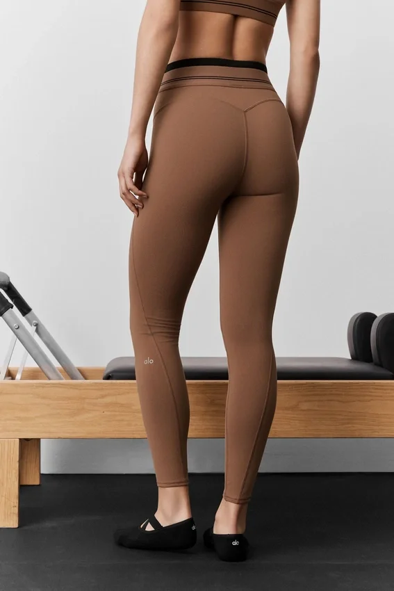 High-Waist 7/8 Better Together Leggings – Sun Kissed Brown/Bla