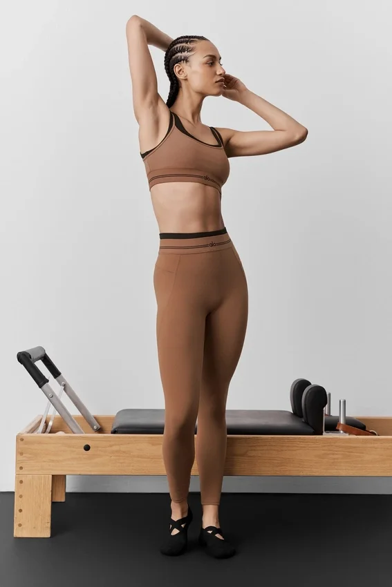 High-Waist 7/8 Better Together Leggings – Sun Kissed Brown/Bla