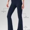 High-Waist 7/8 Bootcut-Leggings – Navy