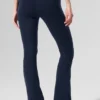 High-Waist 7/8 Bootcut-Leggings – Navy