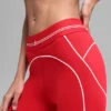 High-Waist Airbrush 7/8 Heart Throb Leggings – Leuchtend Rot/Weiß