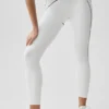 High-Waist Airbrush 7/8 Heart Throb Leggings – Weiß/Schwarz