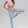 High-Waist Airbrush 7/8 Heart Throb Leggings – Winter Frost/Weiß