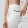 High-Waist Airbrush Fast Track Leggings – Weiß/Schwarz