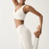 High-Waist Airbrush Legging – Elfenbein