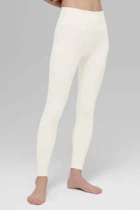High-Waist Airbrush Legging – Elfenbein