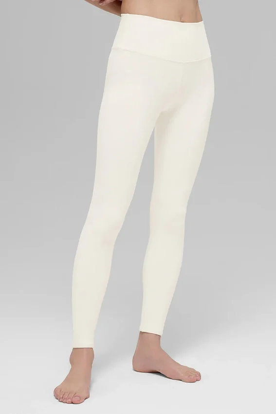 High-Waist Airbrush Legging – Elfenbein