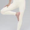 High-Waist Airbrush Legging – Elfenbein