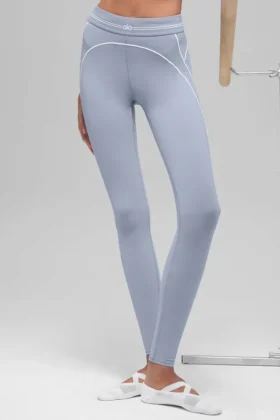 High-Waist Airbrush Legging „Heart Throb“ – Winter Frost/Weiß