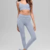 High-Waist Airbrush Legging „Heart Throb“ – Winter Frost/Weiß
