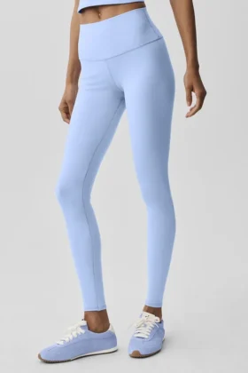 High-Waist Airbrush Legging – Hellblau