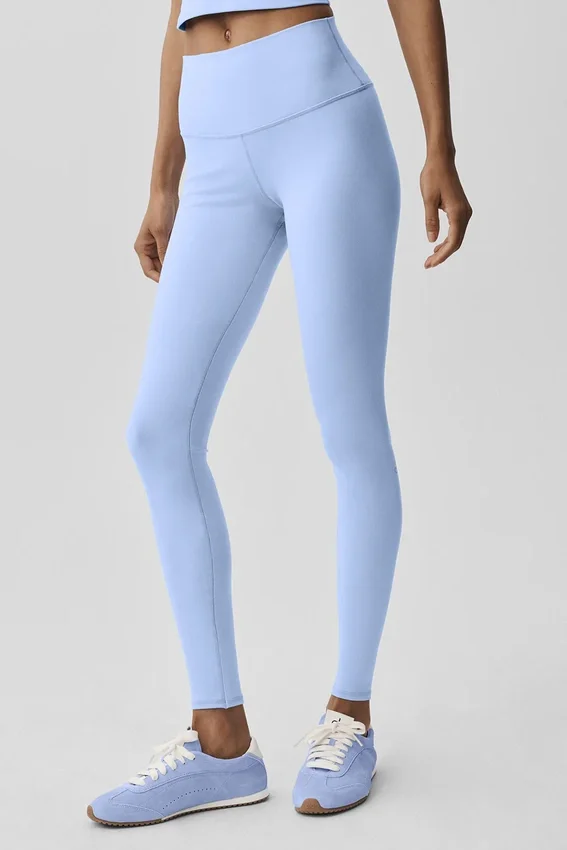 High-Waist Airbrush Legging – Hellblau