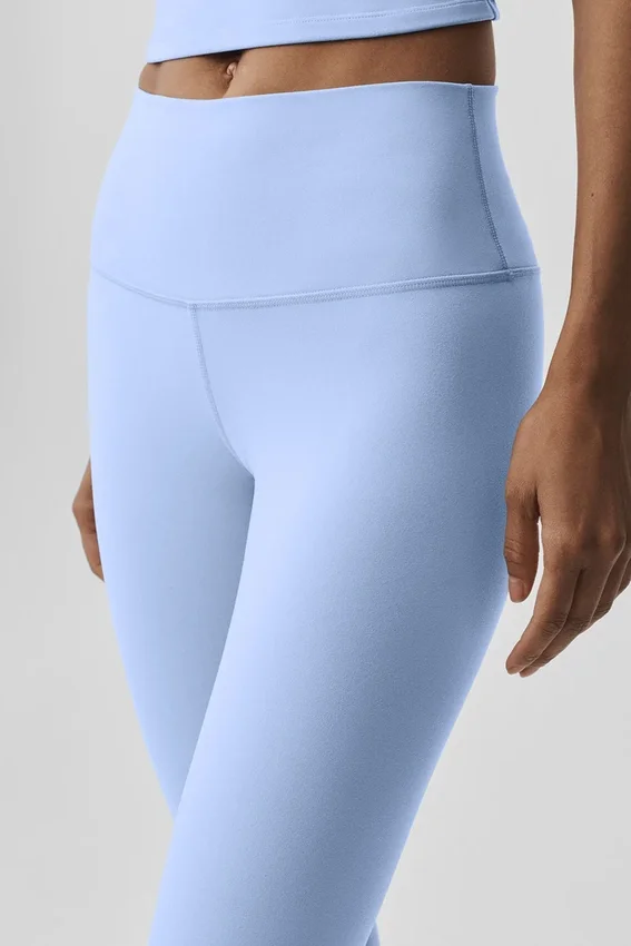 High-Waist Airbrush Legging – Hellblau