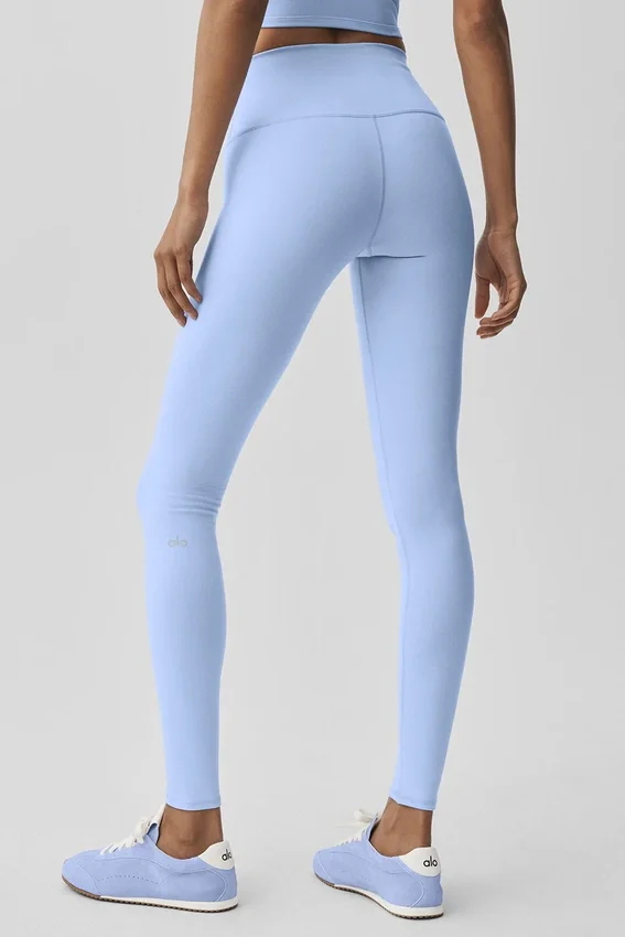 High-Waist Airbrush Legging – Hellblau
