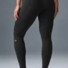 High-Waist Airbrush Legging – Schwarz