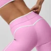 High-Waist Airlift 7/8-Leggings – Candy Heart Pink/Weiß