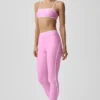 High-Waist Airlift 7/8-Leggings – Candy Heart Pink/Weiß