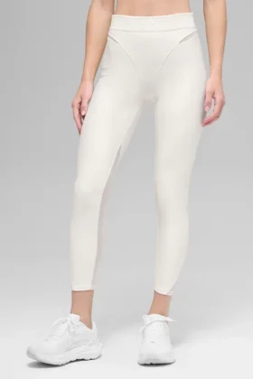 High-Waist Airlift 7/8 Rebel Leggings – Ivory