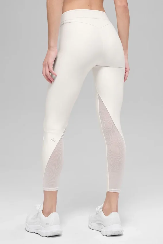 High-Waist Airlift 7/8 Rebel Leggings – Ivory