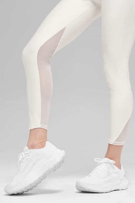 High-Waist Airlift 7/8 Rebel Leggings – Ivory