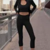 High-Waist Airlift Caprihose | Yoga-Caprihosen