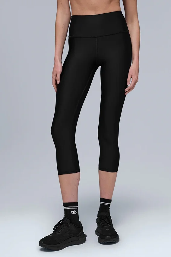 High-Waist Airlift Caprihose | Yoga-Caprihosen