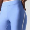 High-Waist Airlift Charger 7/8-Leggings – Kristallklares Blau/Weiß