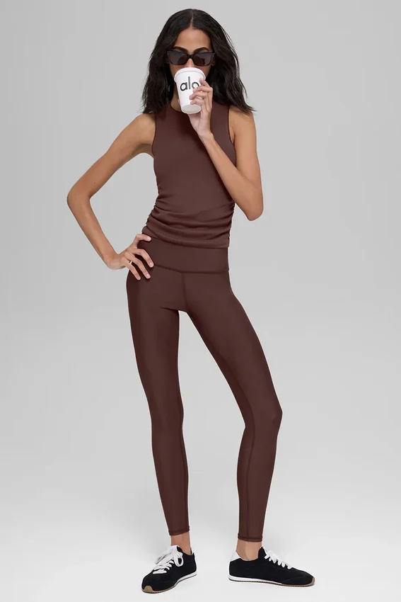 High-Waist Airlift Legging – Brownstone