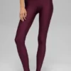 High-Waist Airlift Legging – Burgunderrot