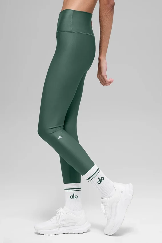 High-Waist Airlift Legging – Clover Green