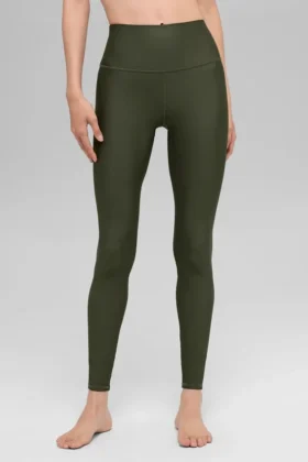 High-Waist Airlift Legging – Green Olive