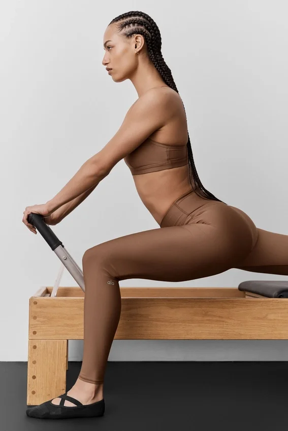 High-Waist Airlift Legging – Sun Kissed Brown
