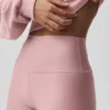 High-Waist Airlift Legging – Vintage-Pink
