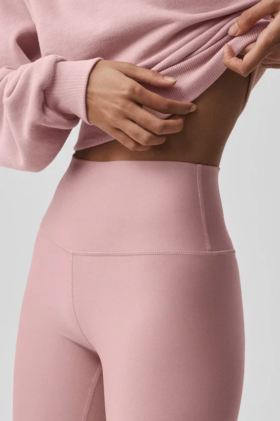 High-Waist Airlift Legging – Vintage-Pink