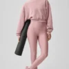 High-Waist Airlift Legging – Vintage-Pink